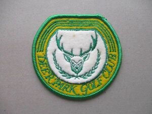 ディアーパーク ゴルフクラブDEERPARK GOLF CLUB刺繍ワッペン/A奈良シカしか鹿DGCアップリケCCカントリーCOUNTRYパッチPATCH紋章 V113