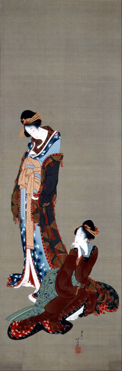 値下げ レア品 吉田昭夫 美人版画 羞じらい プリント セーラー服 羞