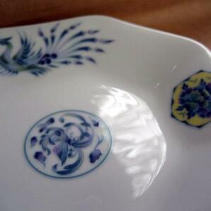 ブルー鳳凰 八角皿 チャーハン シューマイ皿 美濃焼 日本製の画像4