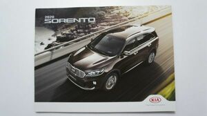 KIA Kia automobile Kia *SORENTO 2020 year Korea automobile catalog pamphlet 