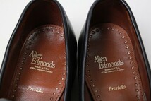 USA製 Allen Edmonds アレンエドモンズ コイン ローファー 黒 10D (28cm) ブラック Presidio アメリカ製 カーフ レザーペニーローファー_画像8