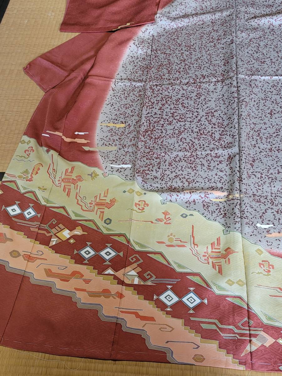 Precio súper bajo, hecho por Kyoto Komatsuya, nuevo, venta de liquidación, kimono formal de seda de alta calidad, yuzen pintado a mano, sastrería incluida, kimono de mujer, kimono, vestido de visita, Sin medida