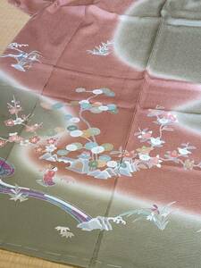 Art hand Auction Supergünstiger Preis, hergestellt von Kyoto Komatsuya, neu, Ausverkauf, formeller Kimono aus Seide höchster Qualität, handbemalte Yuzen, Schneiderei inklusive ②, Damen-Kimono, Kimono, Besuchskleidung, Ungeschneidert