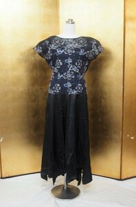 . costume liquidation goods 0409 color dress navy blue / black 9 number [ used ]