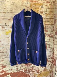 ~80s puritan SHAWL COLLAR KNIT CARDIGAN ヴィンテージ ビンテージ ショールカラー ニットカーディガン リブ編み 畦編み 70s アメトラ