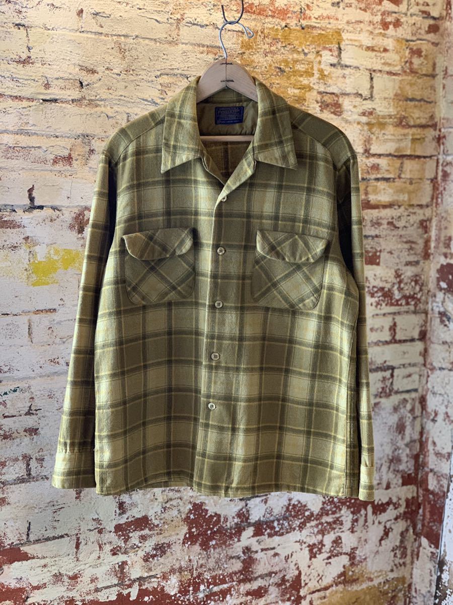 PENDLETON ペンドルトン 開襟シャツ 50s 50年代 茶色 ブラウン 新品