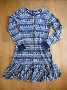  beautiful goods Ralph Lauren * nordic pattern flair One-piece XL(16)