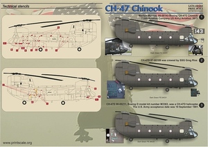 プリントスケール 48-044 1/48 CH-47 チヌーク Part2
