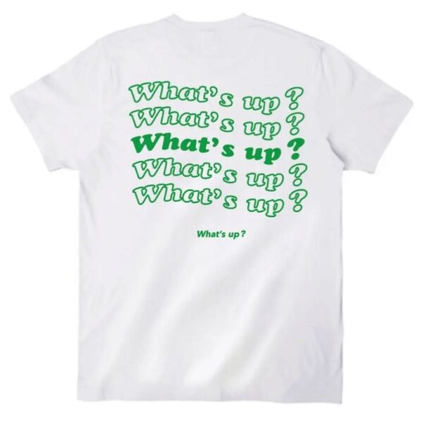what's up purin WAVE TEE ホワイト