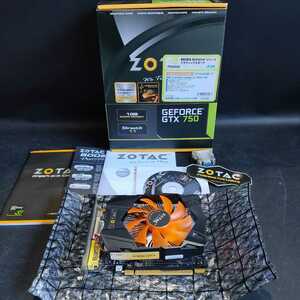 【中古品】ZOTAC NVIDIA GeForce GTX 750 1GB GDDR5 ZTGTX750-1GD5R01/ZT-70701-10M グラフィックボード PCパーツ【管U226-23101】