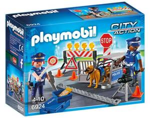  prompt decision! new goods PLAYMOBIL Play Mobil 6924 police check Point 