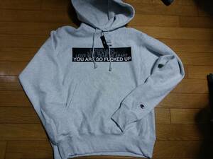 新品 18SS Rags McGREGOR P/O HOODIE SWEAT SHIRT Sサイズ GRAY ×Champion ラグスマックレガー