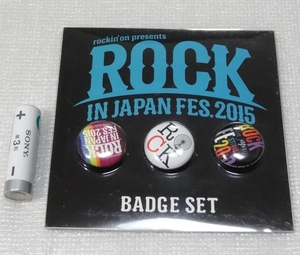 * ROCK IN JAPAN FES.2015 жестяная банка значок комплект ROCKIN'ON PRESENNTS *