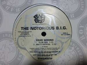 【us original/us promo only】notorious big/dead wrong