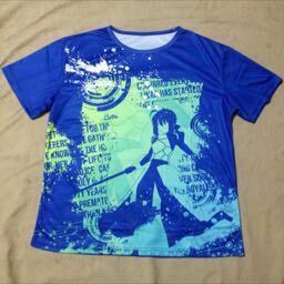 Fate セイバー Tシャツ 新品未使用品 送料無料 フェイト ブルー