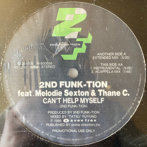 【国内盤 / 12inch】 2ND FUNK-TION / Can't Help Myself 【avex / AVJS-1106】