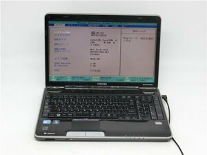 中古　TOSHIBA　TX/66LBL　COREI3　M330　メモリー4GB　ノートパソコン　BIOSまで表示　　詳細不明　　ジャンク扱い 　