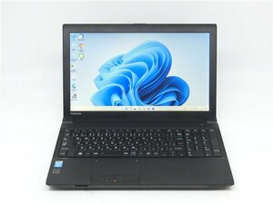 WEBカメラ/中古/15.6型/ノートPC/Win11/爆速SSD256/4GB/Core i3　4000M/TOSHIBA　T454/K　無線WIFI/HDMI/テンキー office搭載　送料無料