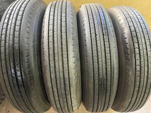 ■中古90％ 225/80R17.5 LT ダンロップSP110 夏タイヤ 4本セット2020年製 (1FW90)②