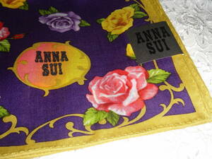 * ANNA SUI * ANNASUI * アナスイ * 薔薇模様のハンカチ * ハンカチーフ * 薔薇柄 * ローズ * バラ *