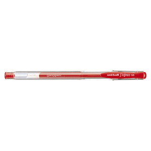 4902778509098 ユニボールシグノＵＭ－100　赤 筆記具 ボールペン・複合筆記具 ゲル（ジェル）インクボールペン 三菱鉛筆 UM-100