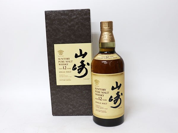 ヤフオク! -「サントリー 山崎 12年 ピュアモルト 750ml 43%」の落札