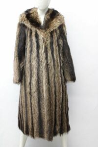  raccoon fur fur * coat american size 4-6