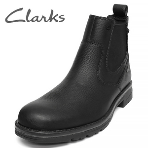 クラークス 靴 メンズ ブーツ サイドゴア ウォータープルーフ 防水加工 7 1/2W(約25.5cm) CLARKS Morris Up 新品