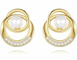  earrings lady's 14 gold opal. earrings #909
