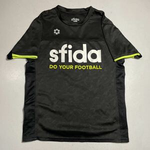 スフィーダ sfida 黒 ブラック フットサル サッカー プラクティスシャツ