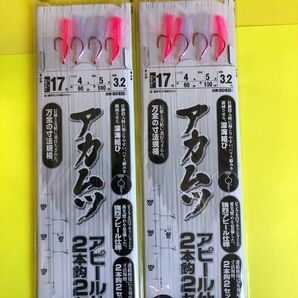 No.683 ハヤブサ (Hayabusa) 深場用胴突 深場五目 アカムツアピール 2本鈎2セット SD832 2セット 