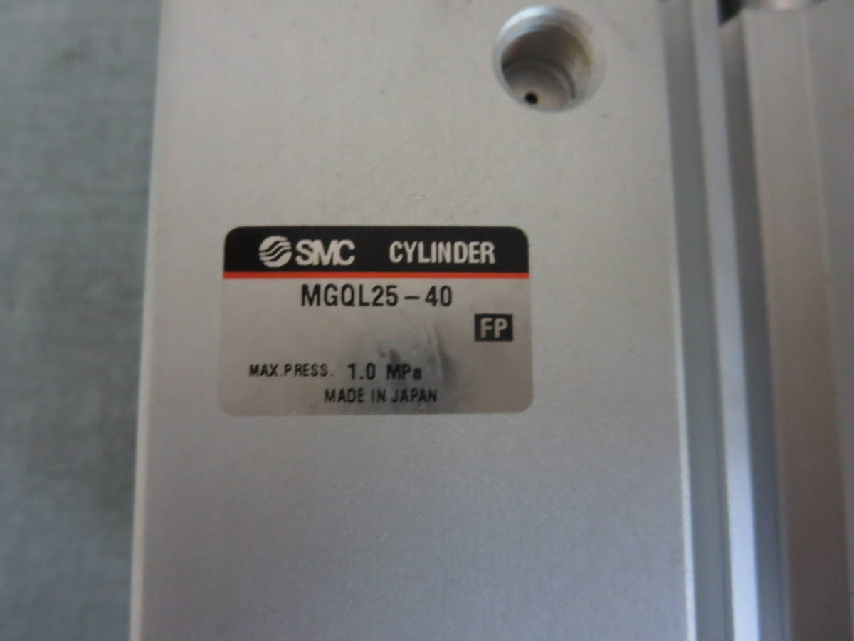 SMCエアーシリンダー MGQL25-40 ガイド付シリンダ 中古品! | JChere