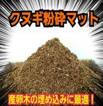 クワガタの産卵木の埋め込みにどうぞ！　無添加クヌギ100％朽木粉砕マット【10L】　自然の栄養素たっぷり　自分で発酵マットを作る原料にも_画像6