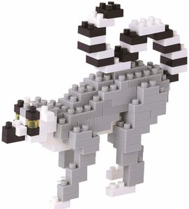  新品　送料無料 ナノブロック ワオキツネザル NBC_166　猿　モンキー　nanoblock　 おもちゃ・知育玩具　カワダ 