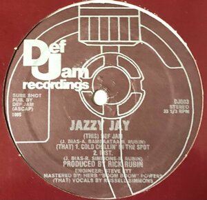 Jazzy Jay - Def Jam / Cold Chillin' In The Spot US Original盤 12インチ 80's Electro Hip Hop 声ネタ