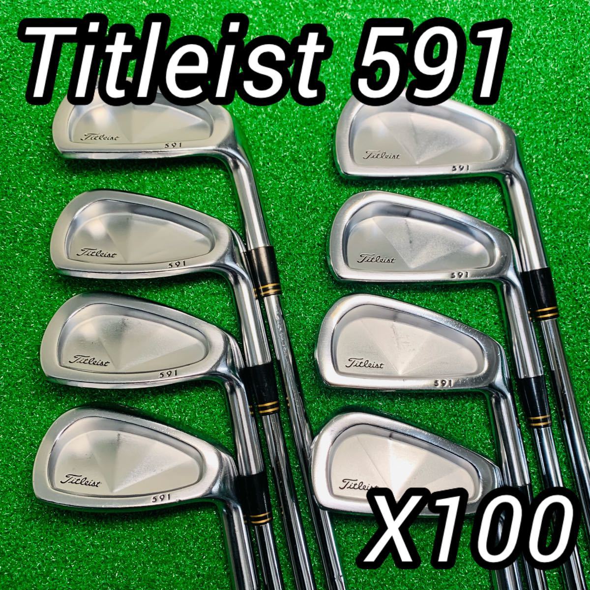 Y4205 Titleist 591 タイトリスト アイアン 8本セット ライフル 6 5 右