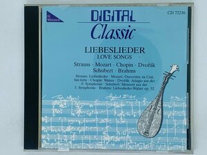 即決CD 西独盤 LIEBESLIEDER LOVE SONGS / デジタルクラシック / 愛の歌曲集 / West Germany X19