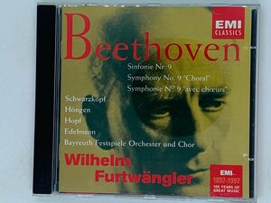 即決CD オランダ盤 BEETHOVEN SYMPHONY No.9 CHORAL FURTWANGLER / EMI ベートーヴェン フルトヴェングラー X20