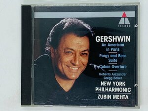 即決CD 独盤 GERSHWIN PORGY AND BESS / AN AMERICAN IN PARIS / ALEXANDER / BAKER / NEW YORK PHILHARMONIC / MEHTA / TELDEC Z46