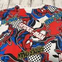 UNIVERSAL STUDIOS JAPAN USJ MARVEL SPIDER-MAN ユニバーサルスタジオジャパン スパイダーマン 総柄 プリント 半袖Tシャツ_画像7