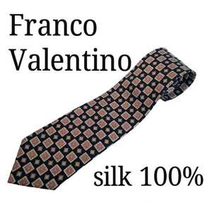送料無料 Franco Valentino シルク100% ネクタイ ヴァレンチノ バレンチノ