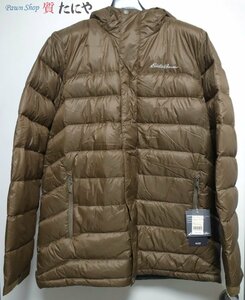 ★☆送料無料 【エディーバウアー】Eddie Bauer ダウンジャケット カーキ メンズ 日本対応XL ダウンコート 550フィル タグ付き 未使用 ☆★