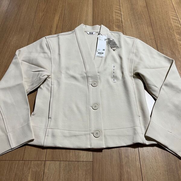 新品タグ付き UNIQLO U スェットVネックカーディガン size.150