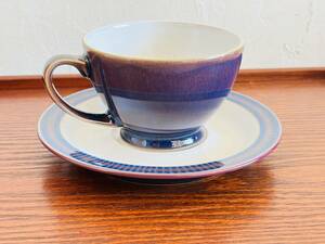 DENBY ストーム　パープル　カップ＆ソーサー１客　/デンビー/イギリス/329-３