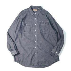 [XLT] 90s 00s BIG MAC car n blur - shirt big Mac Denim Work Vintage vintage Y2K USA old clothes 