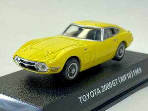 コナミ　絶版名車コレクション　Vol.6　1/64　トヨタ 2000GT　後期型　イエロー