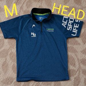 HEAD 半袖　Tシャツ　M　夏　トップス　シャツ　ブルー