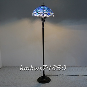  new goods * art goods stain do lamp dragonfly floral print lighting Tiffany stained glass . interior ornament retro atmosphere floor stand 