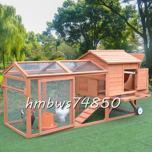  high quality * large chicken small shop . is to small shop wooden pet holiday house house rainproof . corrosion rabbit breeding outdoors .. garden for cleaning easy to do with casters .