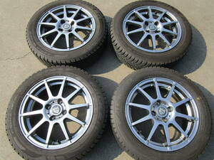 バリ山☆ファルケン オールシーズンESPIA W-ACE☆165/65R15☆中古Sマーク アルミホイール付☆タフトハスラーアゲバンアゲトラ等に☆fｎ